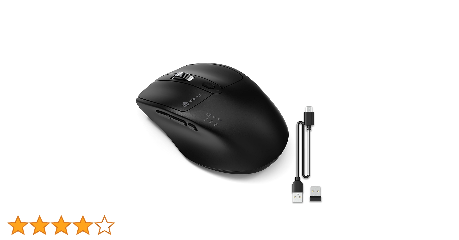iclever ワイヤレスマウス ブラック 楽天市場】【送料無料】iClever ワイヤレスマウス デュアル